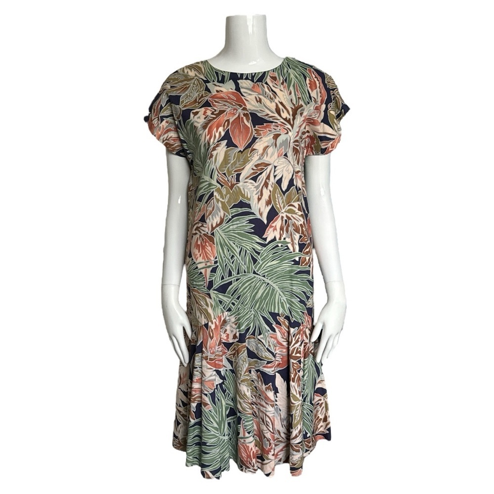 Vintage Hilo Hattie Trumpet Flare Midi Dress